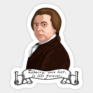 John Adams Liberty Quote Sticker